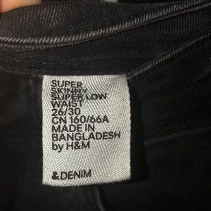H&M black skinny jeans